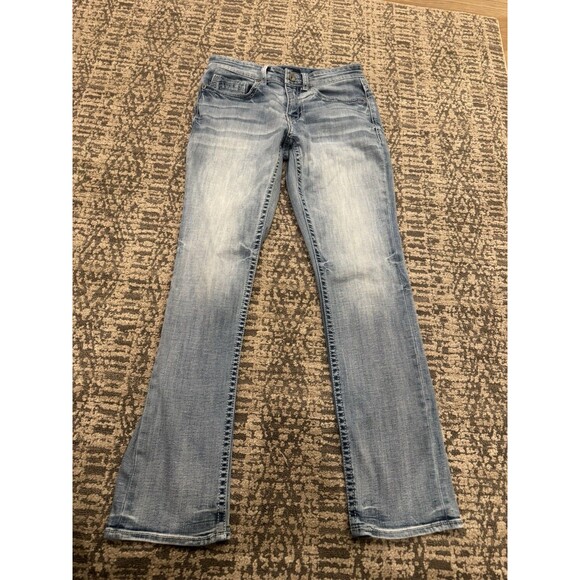 BKE Men’s Jeans Alec 30x32 (fit More Like 30x31) Light Wash Denim Jeans Straight - Picture 7 of 11